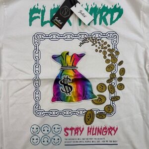 Switch Remarkable T Shirt Mens XXL White Flex Hard Money Bag Graphic Streetwear